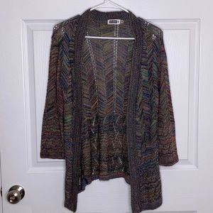 🏖️ 3/$18 Studio 8 Open Front Cardigan Sweater size M